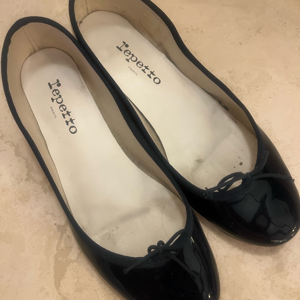 Repetto Black Patent Leather Flats